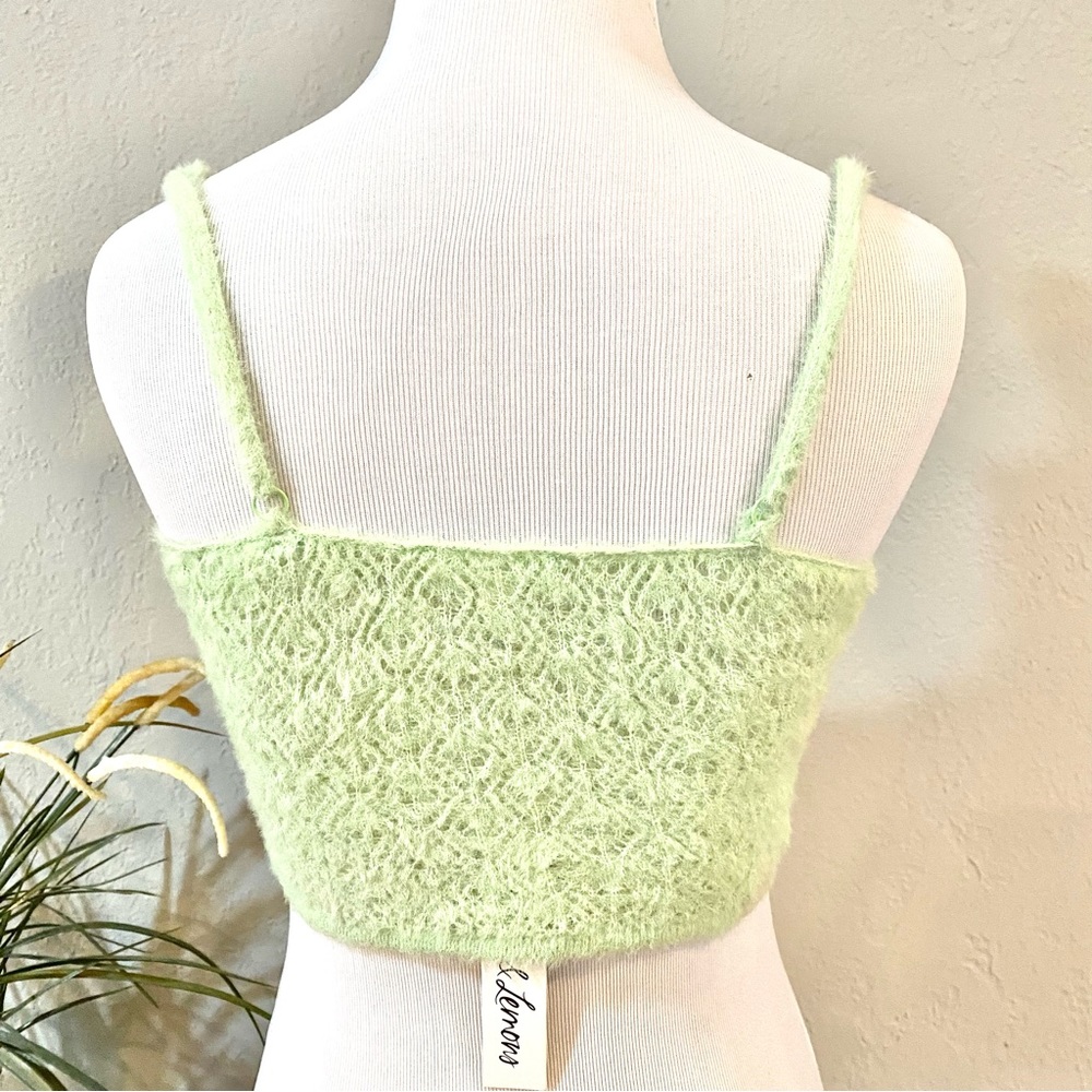 NWT For Love & Lemons Mirabel Crochet Bra Top, S - Picture 5 of 13